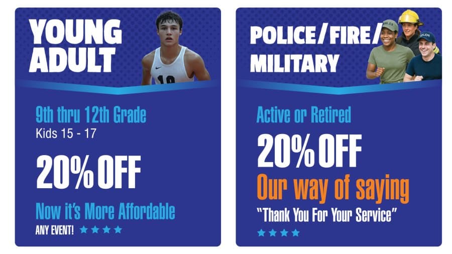 Athletes crossing the finish line